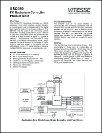 SSC050 datasheet: IIC backplane controller SSC050