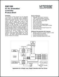 SSC100 datasheet: FC-AL embedded controller SSC100