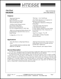 VSC6250QW datasheet: 1Gb/s 16-channel drive-side deskew IC VSC6250QW