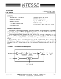 VSC8121QI datasheet: 2.488 GHz SONET/SDH clock generator VSC8121QI