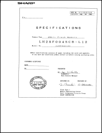 LH28F004SCHT-L12 datasheet: 4M  flash memory LH28F004SCHT-L12