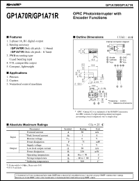 GP1A70R datasheet:  OPIC photointerrupter with encoder function GP1A70R