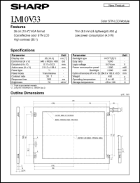 LM10V33 datasheet: Color STN LCD module LM10V33