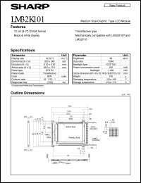 LM32K101 datasheet: Medium size craphic type LCD module LM32K101