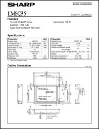 LM64Q35 datasheet: Color STN-LCD module LM64Q35