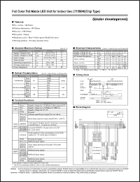 LT1550W datasheet: Full color dot matrix LED unit for indoor use LT1550W