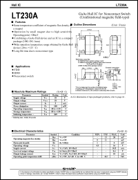 LT230A datasheet: GaAs hall IC for noncontact switch LT230A