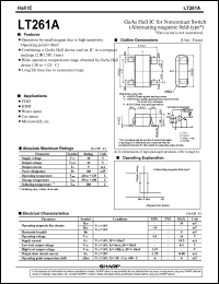 LT261A datasheet: GaAs hall IC for noncontact switch LT261A