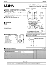 LT280A datasheet: GaAs hall IC for noncontact switch LT280A