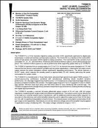 THS5651AIDW datasheet:  10-BIT, 100MSPS, COMMSDAC, DIFF. SCALABLE CURRENT OUTPUTS BETWEEN 2MA TO 20MA, 3V & 5V DIGITAL I/F THS5651AIDW