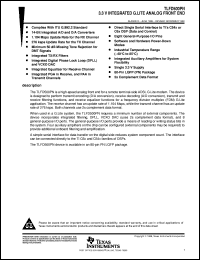 TLFD500PN datasheet:  3.3V INTEGRATED ADSL G.LITE CODEC FOR RT TLFD500PN