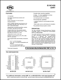 EI16C450 datasheet: Universal asynchronous receiver transmitter (UART) EI16C450