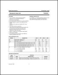 TDA4661 datasheet: Baseband delay line TDA4661