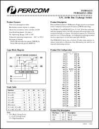 PI3B162212 datasheet: 3.3V, 24-bit bus exchange switch PI3B162212