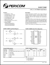 PI49FCT32805H datasheet: 3.3V, 2 x 1.5 CMOS clock driver PI49FCT32805H