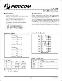 PI5C3244S datasheet: 8-bit,2-port bus switch PI5C3244S