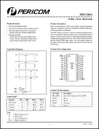 PI5C3384AP datasheet: 10-bit,2-port bus switch PI5C3384AP