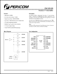 PI6C185-02BL datasheet: Precision 1-7 clock buffer PI6C185-02BL