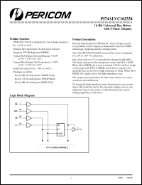 PI74ALVC162334A datasheet: 16-bit universal bus driver with 3-state outputs PI74ALVC162334A