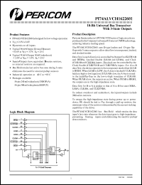 PI74ALVCH1622601A datasheet: 18-bit universal bus transceiver with 3-state outputs PI74ALVCH1622601A