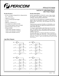 PI74ALVTC16244A datasheet: 1.8/2.5/3.3V 16-bit buffer/driver with 3-state outputs PI74ALVTC16244A