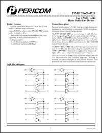 PI74FCT162244MTA datasheet: Fast CMOS 16-bit heavy buffer/line driver PI74FCT162244MTA