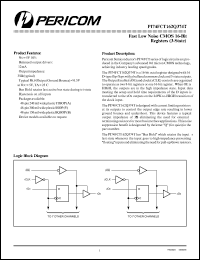 PI74FCT162Q374TB datasheet: Fast,low noise CMOS 16-bit register (3-state) PI74FCT162Q374TB