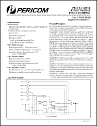 PI74FCT16501TV datasheet: Fast CMOS 18-bit registered transceiver PI74FCT16501TV