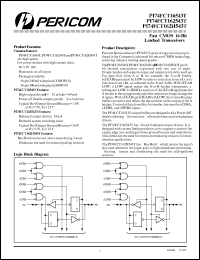 PI74FCT16543TA datasheet: Fast CMOS 16-bit latched transceiver PI74FCT16543TA
