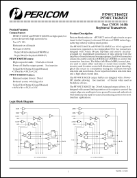 PI74FCT16652TA datasheet: Fast CMOS 16-bit registered transceiver PI74FCT16652TA