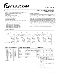 PI74FCT377TP datasheet: Fast CMOS octal D flip-flop with clock enable PI74FCT377TP