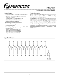 PI74LPT827L datasheet: Fast CMOS 3.3V 10-bit buffer PI74LPT827L