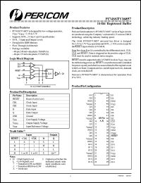 PI74SSTV16857K datasheet: 14-bit registered buffer PI74SSTV16857K