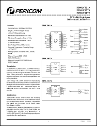 PI90LVB017AW datasheet: 3V LVDS high-speed differential line driver PI90LVB017AW