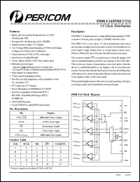 PI90LVT14L datasheet: 1:5 clock distribution PI90LVT14L