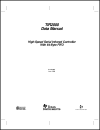 TIR2000EVM datasheet:  HIGH-SPEED IRDA COMPLIANT CONTROLLER TIR2000EVM