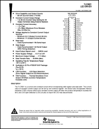 TLC5921DAPR datasheet:  LED DRIVER W/SHIFT REGISTER, DATA LATCH & CURRENT-SINK CONSTANT CURRENT CIRCUITRY TLC5921DAPR