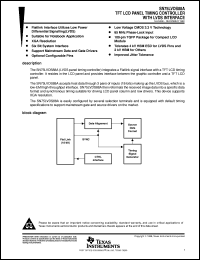 SN75LVDS88APFD datasheet:  TFT LCD-PANEL TIMING CONTROLLER WITH LVDS INTERFACE SN75LVDS88APFD