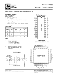 ICSSSTV16859G-T datasheet: DDR 13-bit to 26-bit registered buffer ICSSSTV16859G-T