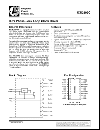 ICS2509CG-T datasheet: 3.3V phase-lock loop clock driver ICS2509CG-T