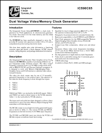 AV90C65N datasheet: Dualvoltage video/memory clock generator AV90C65N