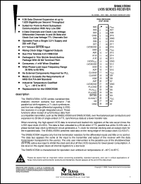 SN65LVDS94DGG datasheet:  SERDES (SERIALIZER/DESERIALIZER) RECEIVER SN65LVDS94DGG