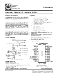 AV9248F-81 datasheet: Frequency generator and integrated buffer AV9248F-81