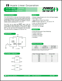 ILC811T datasheet: 3.08V Microprocessor reset circuit ILC811T