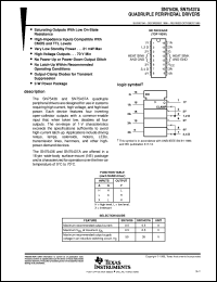 SN75437ANE datasheet:  QUADRUPLE PERIPHERAL DRIVERS SN75437ANE