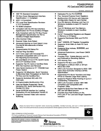 PCI4450GFN datasheet:  INTEGRATED PC CARD PCI4450GFN