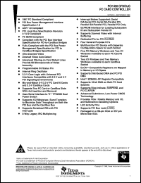 PCI1450GJG datasheet:  PC CARD CONTROLLER PCI1450GJG