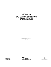 PCI1420PDV datasheet:  PC CARD CONTROLLER PCI1420PDV