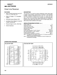 UC5181CN datasheet:  HIGH SPEED SYNCHRONOUS OCTAL LINE RECEIVER UC5181CN