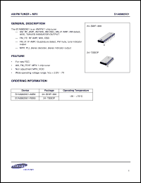 S1A0902X01-A0B0 datasheet: AM/FM Tuner + MPX. S1A0902X01-A0B0